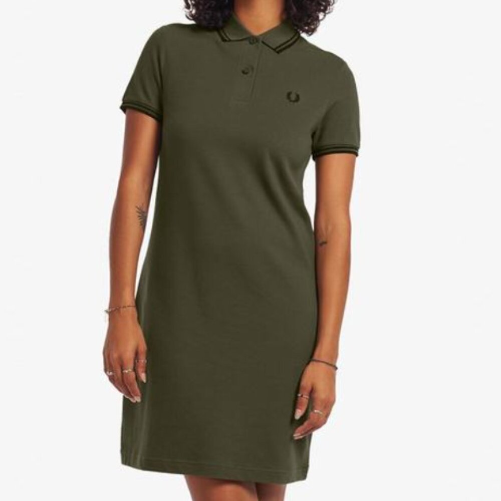 NWT Fred Perry Twin Tipped Army Green Dress
